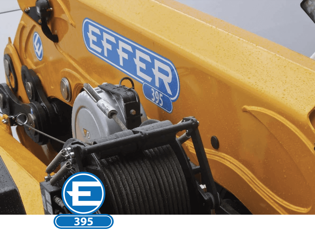Effer 395 crane truck