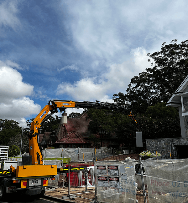 crane truck for building